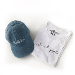 Island Gyal Simple Tee and Hat Gift Set