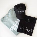 Load image into Gallery viewer, Island Gyal Sweatshirt, Tee and Hat Gift Set
